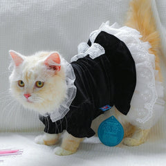 Cat Outfits for Cats Only Dog Clothes Lace Decors Dress Pet Costume Apparel Summer Clothing Accessory for Girl Drop Shipping