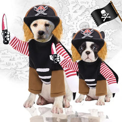 Santa Dog Costume Christmas Pet Clothes Santa Claus Riding Pet Cosplay Costumes Party Dressing up Dogs Cats Outfit for Dogs
