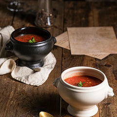 Ceramic Tableware Lion Head Dessert Bowl Fruit Salad French Molecular Cooking Kitchen Soup Restaurant Tableware