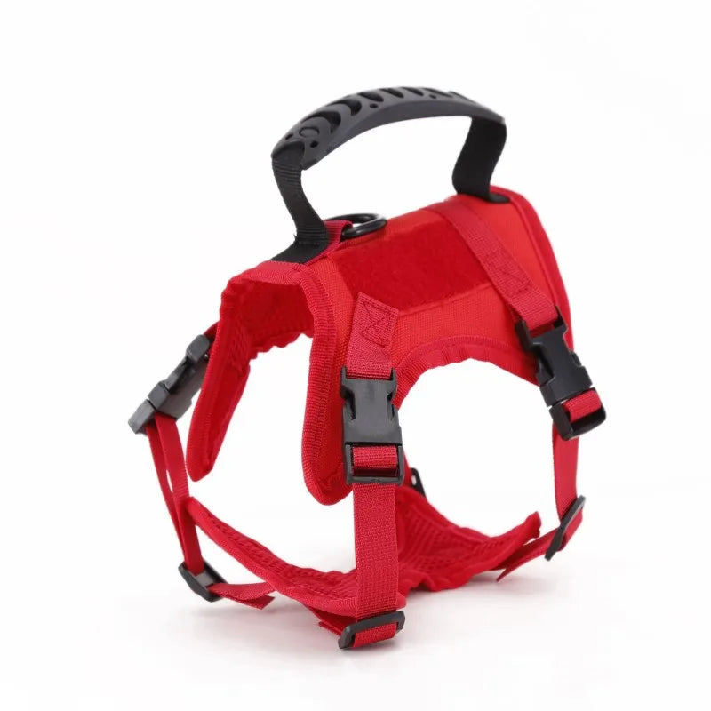 Cat Harness Leash Tactical Vest Small Dog Kitten Military Harness Escape Proof Full Body Breathable For Puppy Walking Training