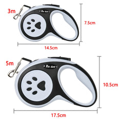 3m 5m Nylon Pet Dog Leash Automatic Retractable Extending Rope Puppy Walking Running Traction Roulette For Small Big Dogs Cats