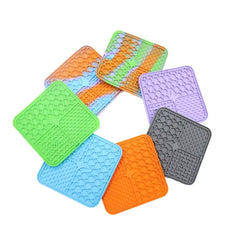 1PC Pet Placemat Cat Slow Feeding Mat Dog Lick Mats Silicone Pets Eating Slowly Food Pad Cats Dogs Feeding Supplies