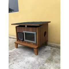 Solid Wood Pet Nest Indoor Outdoor Nest Household Cat Cage Cat House Stray Rain Protection Sun Protection Cat Villa