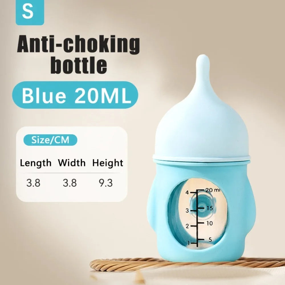 Durable 20/80ML Puppy Bottles Silicone Anti-slip Kitten Bottles Isualization Scale Wth Anti-choking Valve Pet Feeding Bottle