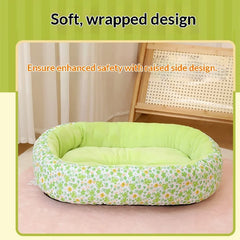 All Season Pet Bed For Small/Medium Dogs Cats Couch Style Soft Mat Deep Sleep Design Winter Warmth