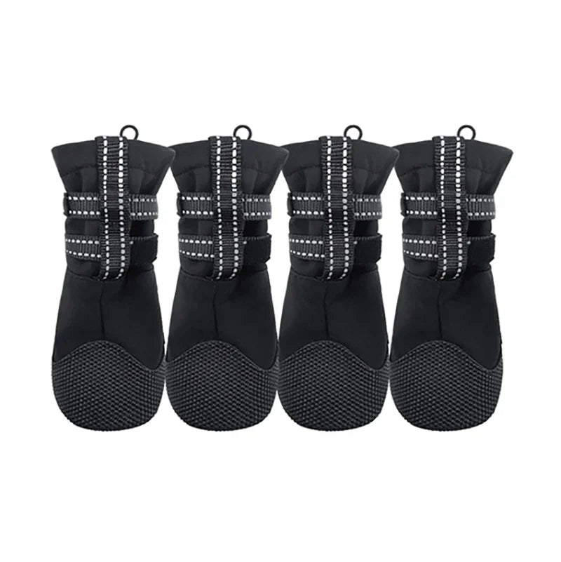 Pet Dog  Anti Slip Shoes Waterproof Reflective Dog Boots Footwear Breathable Anti-Skid Pet Shoes for Medium Large dogs 4pcs/set