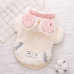 Thickened Fluffy Cotton Coat For Kittens Autumn Winter Clothes British Short Hair Doll Puppy Anti Shedding Warm Cat Jacket