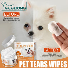 60pcs/set Wet Wipes Universal Disposable Non-woven Cleaning Wipes Ear Stain Remover Dog Cat Wipes Grooming Tools Pet Accessories