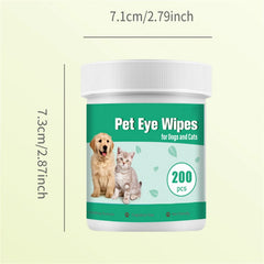 Pet Eye Wipes Cats And Dogs Tearmark Wet Wipes Cats And Dogs Universal No Irritation Cleaning Products 200 Canned Wipes.