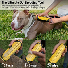 Pet Grooming Deshedding Brush Pet Hair Remover Comb Dog Brush for Grooming Shedding Cleaning Brush for Dogs Cats Rabbit Horse