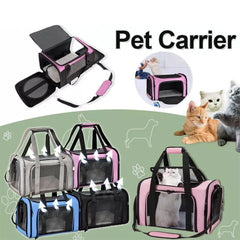 Portable Cat Bag Oxford Cloth Pet Crate Crossbody Tote With Adjustable Shoulder Strap Pet Carrier Cat Travel S 40*25*25cm
