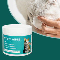 100pcs Pet Wipes for Cats Dogs Tearmark Wet Wipes Cats and Dogs Universal No Irritation Eye Cleaning Wipes Pet Supplies