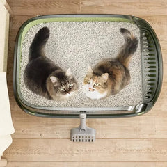 Cat Litter Box Semi Closed Splashproof Design Removable Pet Toilet  Thickened Plastic Easy Clean Kitten Tray Cat Pet Supplies