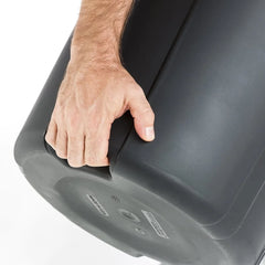 20 Gallon Plastic Garbage Can with Click Lock Lid Durable Handles Waste Bin Indoor Outdoor Use