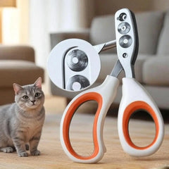 Dog Cat Nail Clippers with Safety Guard & Free Nail File - Professional Pet Claw Trimmer Stainless Steel Grooming Tool